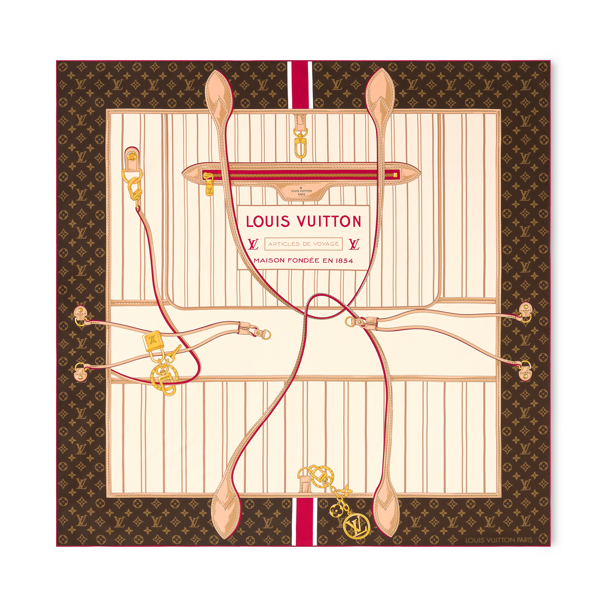 My Neverfull Square 90 . - Luxury Accessories - M96258 Pink